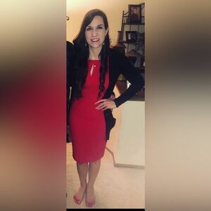 Calvin Klein Elegant Red Dress